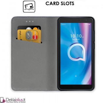 Telone smart magnet serijos atverčiamas dėklas - juodas (Alcatel 1B 2020) Telone smart magnet serijos atverčiamas dėklas - juodas (Alcatel 1B 2020)